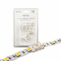 Kit Conector Emenda Linear c/ 10 Un p/ Fita LED 8mm 86701 Opus ST3084