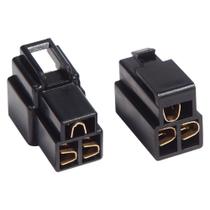 Kit Conector Evus 3 Vias Com Trava Preto C-034 Kit Conector Evus 3 Vias Com Trava Preto C-034
