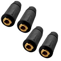 Kit Conector Fêmea 9mm Para Cabo de Solda Kit 4 Peças