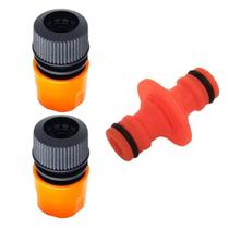 Kit Conector P/ Unir Mangueiras + Conector C/ Passagem Livre