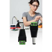 Kit Conector P4 Borne 100 Un. Câmera Segurança CFTV Estável