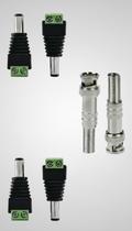 Kit Conector P4 Borne + BNC Mola CFTV 24 Peças Kit Conector P4 Borne + BNC Mola CFTV 24 Peças