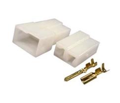 kit Conector plug com terminal 2 vias macho e femea 2,8mm mosquitinho DP7204