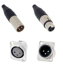 Kit conector santo angelo xlr 1 par painel e 1 par linha