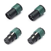 Kit conector santo angelo xlr macho femea lowprofile 2 pares Kit conector santo angelo xlr macho femea lowprofile 2 pares