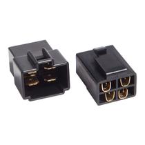 Kit Conector Technoise 4 Vias com Trava Preto Unidade