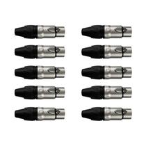 Kit Conector Xlr Femea Wc 1003 (10un) Wireconex F108