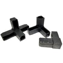 Kit conectores de plástico para metalon de 25x25 mm - 3 L, 3 Y e 3 S4 Kit conectores de plástico para metalon de 25x25 mm - 3 L, 3 Y e 3 S4