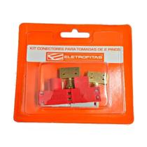Kit Conectores Para Eletrofita 2 Pistas 20a Original Kit Conectores Para Eletrofita 2 Pistas 20a Original