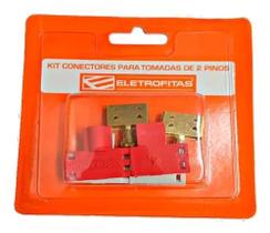 Kit Conectores Para Eletrofita 2 Pistas 20a Original Kit Conectores Para Eletrofita 2 Pistas 20a Original