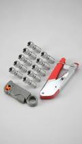 Kit Conectores RG6/RG59 + Alicate + Decapador