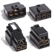 Kit Conectores Technoise com Trava de 6 Vias e 3 Vias para Chicote Som Automotivo e Instalação Elétrica