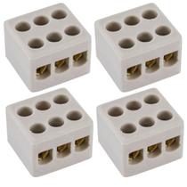 Kit Conectores Tripolar Eletricos P/ Fios Chuveiro Louça / Cobre Obras Acabamento Kit Conectores Tripolar Eletricos P/ Fios Chuveiro Louça / Cobre Obras Acabamento