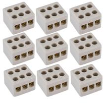 Kit Conectores Tripolar Eletricos P/ Fios Chuveiro Louça / Cobre Obras Acabamento Kit Conectores Tripolar Eletricos P/ Fios Chuveiro Louça / Cobre Obras Acabamento