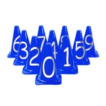 Kit Cones Pequenos 24cm c/ 10 Números Scalibu - Ref 8980 Kit Cones Pequenos 24cm c/ 10 Números Scalibu - Ref 8980