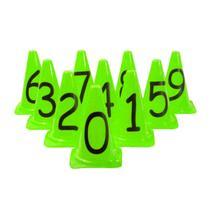 Kit Cones Pequenos 24cm c/ 10 Números Scalibu - Ref 8980 Kit Cones Pequenos 24cm c/ 10 Números Scalibu - Ref 8980