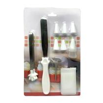 Kit Confeitaria 10 Peças Para Bolos Tortas Bico Espátula Kit Confeitaria 10 Peças Para Bolos Tortas Bico Espátula