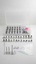 Kit Confeitaria 35 Peças Inox Saco Bico Decorador