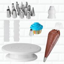 Kit Confeitaria Bailarina Giratoria Bicos Sacos Adaptador 1m Kit Confeitaria Bailarina Giratoria Bicos Sacos Adaptador 1m