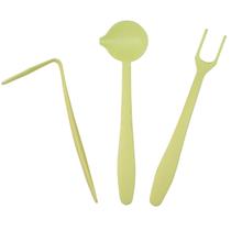 Kit Confeitaria Coberturas 3 Peças Cone Bombons Trufas Amarelo