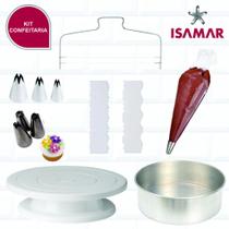 Kit Confeitaria Completo Bailarina Forma Nivelador Espatula