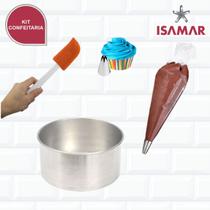 Kit Confeitaria Completo Forma De Bolo 15 Cm + Utensílios