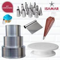 Kit Confeitaria Completo Formas + Bailarina Giratoria + Bico