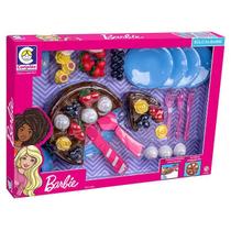 Kit Confeitaria Da Barbie Bolo Comidinha Brinquedo Comida Brincadeira