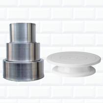 Kit Confeitaria Formas De Bolo 15,20,25+ Bailarina Giratória Kit Confeitaria Formas De Bolo 15,20,25+ Bailarina Giratória