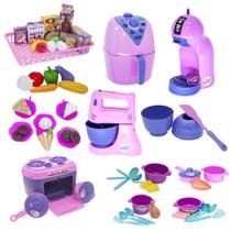 Kit Confeitaria Infantil Eletro Fogão Comida Batedeira 65pç
