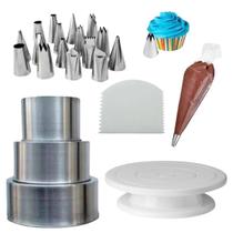 Kit Confeitaria Iniciante Bailarina + Formas + 1 M + Bicos Kit Confeitaria Iniciante Bailarina + Formas + 1 M + Bicos