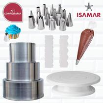 Kit Confeitaria Iniciante Formas + Bailarina + Sacos + Bicos