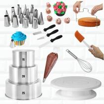 Kit Confeitaria Isamar Bailarina Formas Espatulas Nivelador