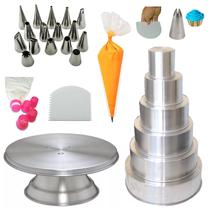 Kit Confeitaria Isamar + Bicos Inox + Bailarina + Raspadeira