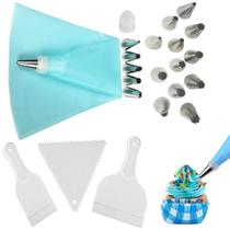 Kit Confeitaria Saco Bicos Matriz E Espátulas Profissional