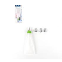 Kit Confeitaria Saco Para Confeitar Com 4 Bicos Confeitaria