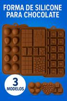 Kit Confeitaria Silicone Forma de Bolo e Chocolate Alta Resistência + Reutilizável