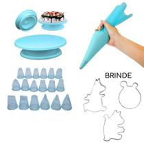 Kit Confeiteiro 23 peças Bicos Manga/Saco Bailarina Profissional Cortador Kit Confeiteiro 23 peças Bicos Manga/Saco Bailarina Profissional Cortador
