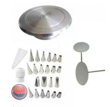 Kit Confeiteiro (Bailarina + Bicos + 2 Suporte Rosas + Saco Confeitar)