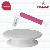Kit Confeiteiro Bailarina Giratoria + Pulverizador De Bolo