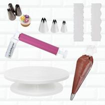 Kit Confeiteiro Bailarina + Pulverizador De Bolo + Espatulas