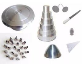 Kit Confeiteiro Cakemania. Formas, Bailarina 30cm e Acessórios Confeitaria