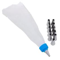 Kit Confeiteiro com 12 Bicos em Inox Saco de Confeitar