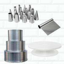 Kit Confeiteiro Completo Profissional Bailarina Formas Bicos