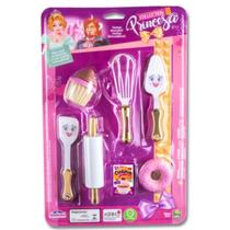 Kit confeiteiro das princesas com bolinho e acessorios - zuca toys