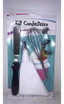 Kit Confeiteiro Decorador De Bolo + Batedor De Clara 6 Pçs Kit Confeiteiro Decorador De Bolo + Batedor De Clara 6 Pçs