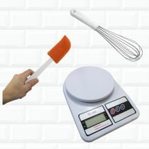 Kit Confeiteiro Espátula + Balança + Fuê 30 cm