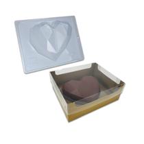 Kit Confeiteiro Forma De Coração Lapidado 500G + Caixa