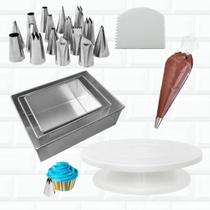 Kit Confeiteiro Forma Retangular Bailarina Utensílios Kit Confeiteiro Forma Retangular Bailarina Utensílios