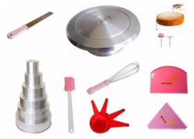 Kit Confeiteiro (Formas + Bailarina + Espátula E Mais Itens Confeitaria) Kit Confeiteiro (Formas + Bailarina + Espátula E Mais Itens Confeitaria)